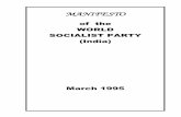 MANIFESTO - From the World Socialist Party (India)