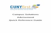 Campus Solutions Advisement Quick Reference Guide