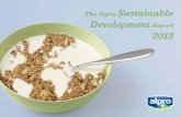 The Alpro Sustainable Development Report 2013