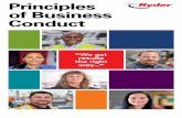 Employee Handbook - Priciples of Business Conduct - Ryder