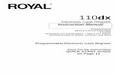 Electronic Cash Register Instruction Manual - Royal