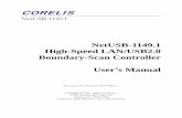 NetUSB-1149.1 High-Speed LAN/USB2.0 Boundary-Scan - Corelis