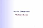 csci 210: Data Structures Stacks and Queues - Bowdoin