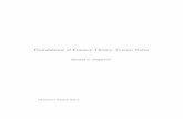 Foundations of Finance Theory: Course Notes - Stapleton, Richard