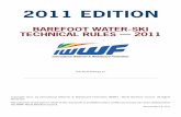 2011 Barefoot Rulebook - International Water Ski Federation
