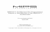 MIPS32â„¢ Architecture For Programmers Volume I: Introduction to