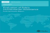 Evaluation of Sida's Humanitarian Assistance - Organisation for