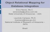 Object Relational Mapping for Database Integration