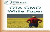Download OTA's GMO White Paper here - Organic Trade Association