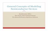 General Concepts of Modeling Semiconductor Devices