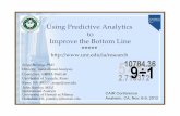 Using Predictive Analytics to Improve the Bottom Line - University of