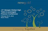 J.P. Morgan Global High Yield & Leveraged Finance - New Gold