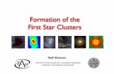 Formation of the First Star Clusters - Institut f¼r Theoretische