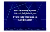 fi ld i From field mapping to Google Earth