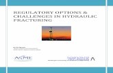 regulatory options & challenges in hydraulic fracturing - Washington