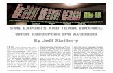 SME EXPORTS AND TRADE FINANCE: What - Regent University