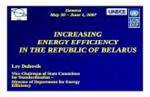 INCREASING ENERGY EFFICIENCY IN THE REPUBLIC OF BELARUS