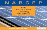NABCEP Entry Level Learning Objectives