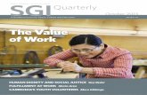The Value of Work The Value of Work - SGI Quarterly