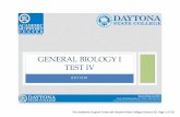 General Biology I Test 4 Review Presentation - Daytona State College
