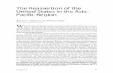 The Reassertion of the United States in the Asia-Pacific Region