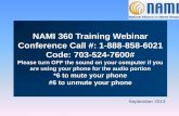 NAMI 360 Training Overview - NAMI : National Alliance on