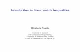 Introduction to linear matrix inequalities 0
