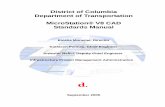 DDOT MicroStation V8 CAD Standards Manual - District Department