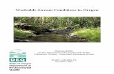 Wadeable Stream Conditions in Oregon - Department of