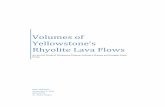 Volumes of Yellowstoneâ€™s Rhyolite Lava Flows