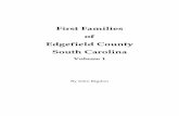 First Families of Edgefield County South Carolina - Civil War