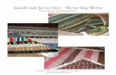 Quilt as You Go: Row by Row - Moose on the Porch Quilts