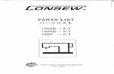 Parts Books - Consew