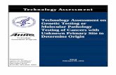 Technology Assessment on Genetic Testing or Molecular