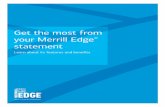 Get the most from your Merrill Edge® statement