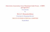Electricity Generation from Municipal Solid Waste - EPCO