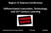 Region IV Science Conference Differentiated Instruction