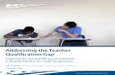Addressing the Teacher Qualification Gap - Center for American