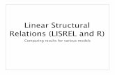 Linear Structural Relations (LISREL and R) - The Personality Project