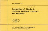 Capacities of Stacks in Sanitary Drainage Systems For Buildings