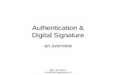 Authentication and Digital Signature - Marc de Graauw