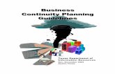Business Continuity Planning Guidelines Business Continuity
