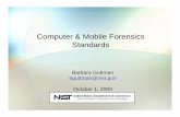 Computer and Mobile Forensic Standards - NIST