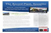 Record Plant, Sausalito CA