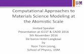 We lead Computational Approaches to Materials Science ...