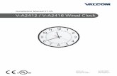 Installation Manual V1.05 V-A2412 / V-A2416 Wired Clock
