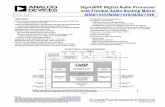 SigmaDSP Digital Audio Processor with Flexible Audio