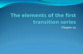 The elements of the first transition series
