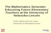 The Mathematics Semester: Educating Future Elementary - MSRI