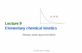 Lecture 9 Introductory kinetics - DST Unit of Nanoscience